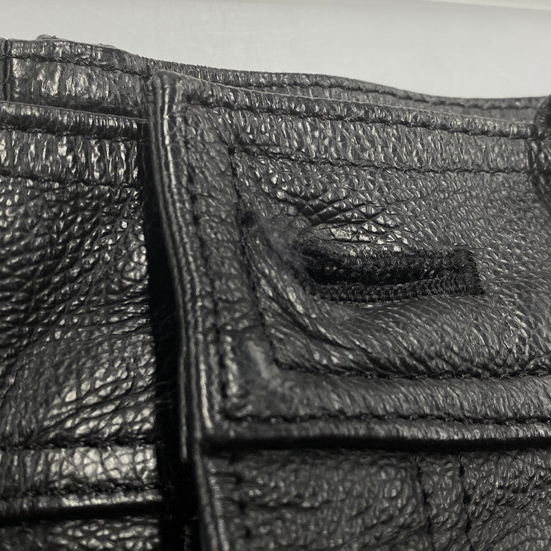 【中古品】【メンズ】 ROOKIE LEATHERS ルーキーレザーズ LEATHER STRAIGHT PANTS レザー ストレート パンツ ボトムス 156-251123-as-12-izu サイズ：M カラー：ブラック 万代Net店