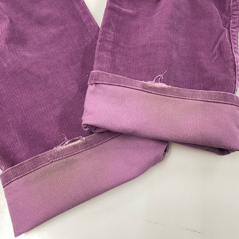 【中古品】【メンズ】 Wrangler ラングラー CORDUROY PANTS コーデュロイ パンツ USA製 SCOVILLジッパー ボトムス 157-251119-as-16-izu カラー：パープル 万代Net店