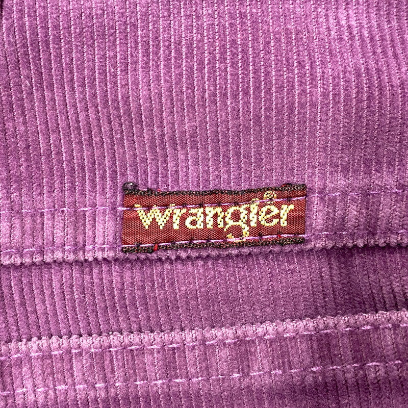 【中古品】【メンズ】 Wrangler ラングラー CORDUROY PANTS コーデュロイ パンツ USA製 SCOVILLジッパー ボトムス 157-251119-as-16-izu カラー：パープル 万代Net店