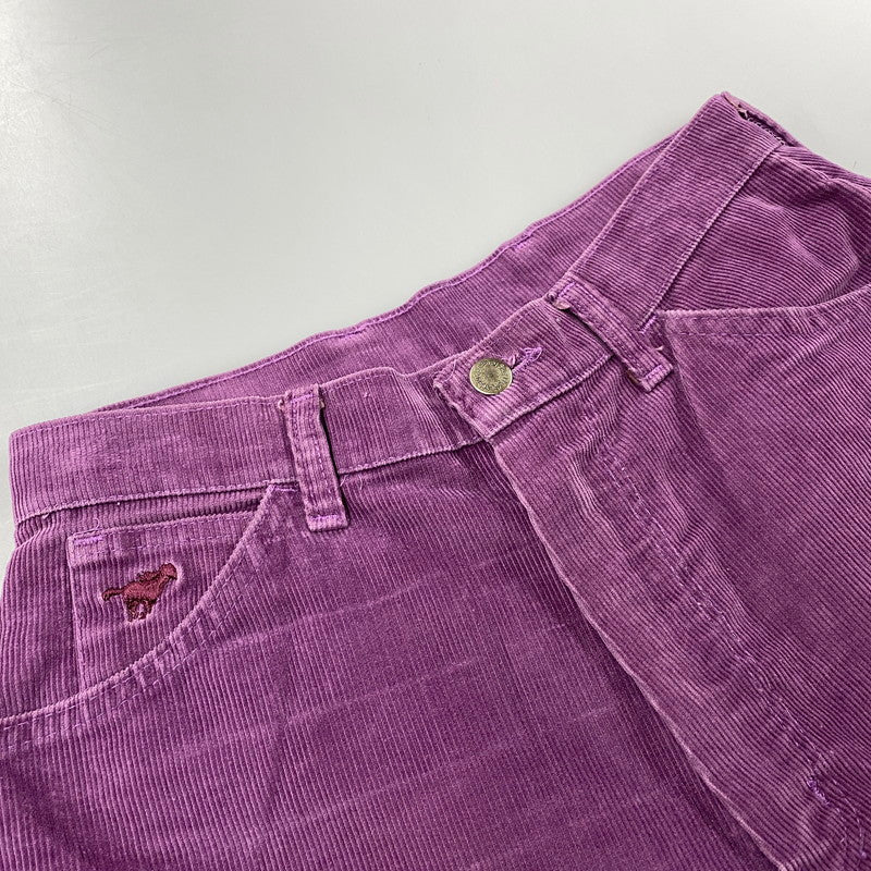 【中古品】【メンズ】 Wrangler ラングラー CORDUROY PANTS コーデュロイ パンツ USA製 SCOVILLジッパー ボトムス 157-251119-as-16-izu カラー：パープル 万代Net店