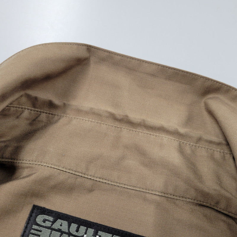 【中古品】【メンズ】 JEAN PAUL GAULTIER HOMME OBJET ジャンポールゴルチエ オム オブジェ 90S LS ロングスリーブ DRESS SHIRT ドレス シャツ トップス 長袖 141-251113-ya-11-izu サイズ：48 カラー：カーキ 万代Net店