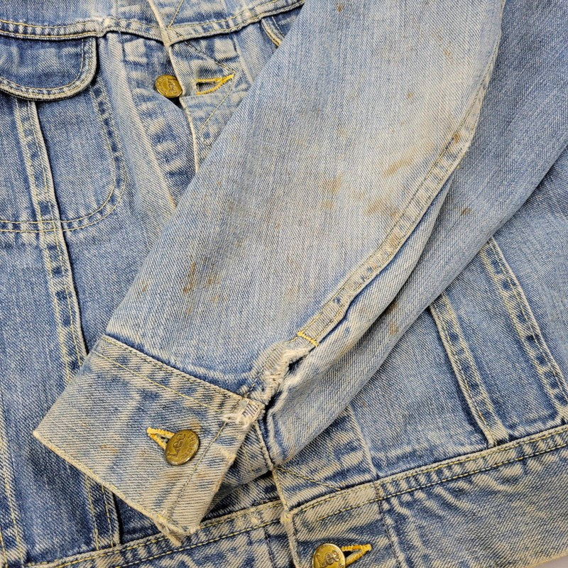 【現状渡し品】【メンズ】 Lee リー 101-J USA製 REGULAR レギュラー 60S DENIM JACKET デニム ジャケット トップス アウター 146-251113-ya-12-izu サイズ：42 カラー：ライトインディゴ 万代Net店