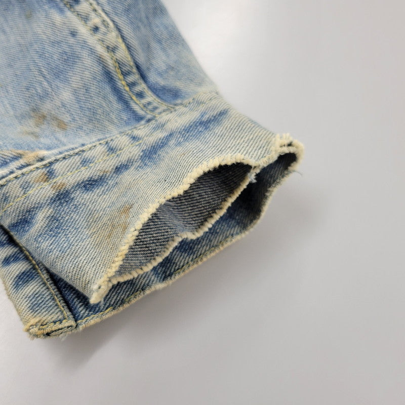 【現状渡し品】【メンズ】 Lee リー 101-J USA製 REGULAR レギュラー 60S DENIM JACKET デニム ジャケット トップス アウター 146-251113-ya-12-izu サイズ：42 カラー：ライトインディゴ 万代Net店