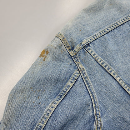 【現状渡し品】【メンズ】 Lee リー 101-J USA製 REGULAR レギュラー 60S DENIM JACKET デニム ジャケット トップス アウター 146-251113-ya-12-izu サイズ：42 カラー：ライトインディゴ 万代Net店