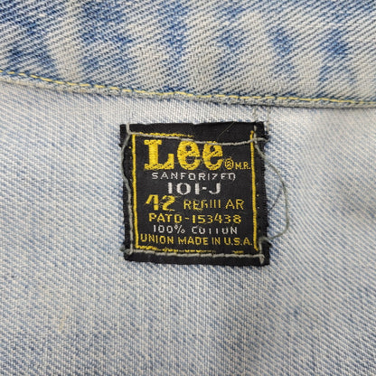 【現状渡し品】【メンズ】 Lee リー 101-J USA製 REGULAR レギュラー 60S DENIM JACKET デニム ジャケット トップス アウター 146-251113-ya-12-izu サイズ：42 カラー：ライトインディゴ 万代Net店