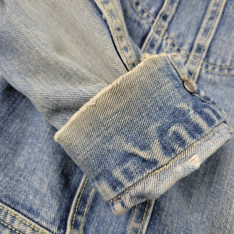 【現状渡し品】【メンズ】 Lee リー 101-J USA製 REGULAR レギュラー 60S DENIM JACKET デニム ジャケット トップス アウター 146-251113-ya-12-izu サイズ：42 カラー：ライトインディゴ 万代Net店