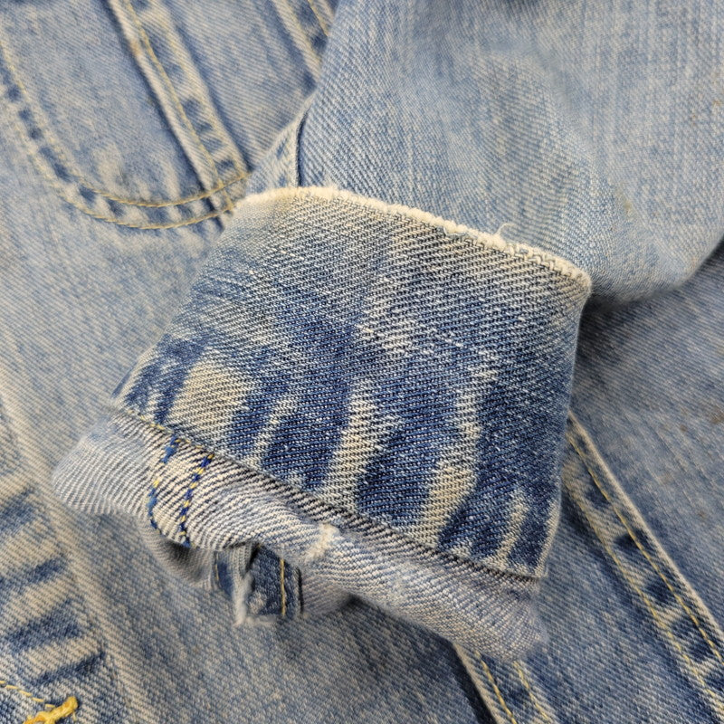 【現状渡し品】【メンズ】 Lee リー 101-J USA製 REGULAR レギュラー 60S DENIM JACKET デニム ジャケット トップス アウター 146-251113-ya-12-izu サイズ：42 カラー：ライトインディゴ 万代Net店