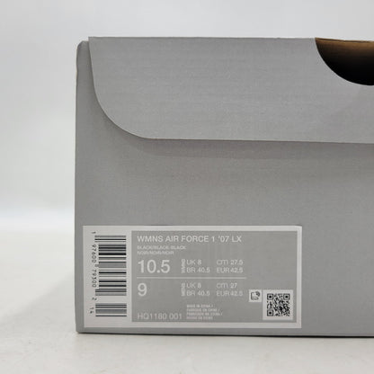 【中古美品】【メンズ】 NIKE ナイキ HQ1180-001 WOMEN'S AIR FORCE 1 LOW ウィメンズ エア フォース ワン ロー スニーカー シューズ 靴 160-251113-cs-19-izu サイズ：27.5cm カラー：BLACK/METALLIC SILVER 万代Net店