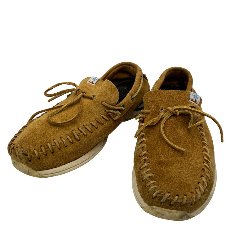 【現状渡し品】【メンズ】 VISVIM ビズビム YUCCA MOC FOLK モカシン デッキシューズ 靴 164-251114-ay-03-izu サイズ：US11 カラー：ブラウン 万代Net店