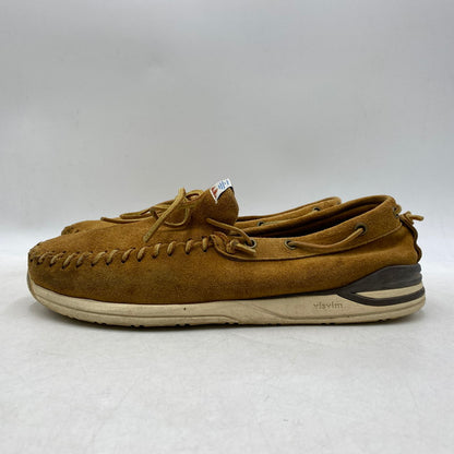 【現状渡し品】【メンズ】 VISVIM ビズビム YUCCA MOC FOLK モカシン デッキシューズ 靴 164-251114-ay-03-izu サイズ：US11 カラー：ブラウン 万代Net店