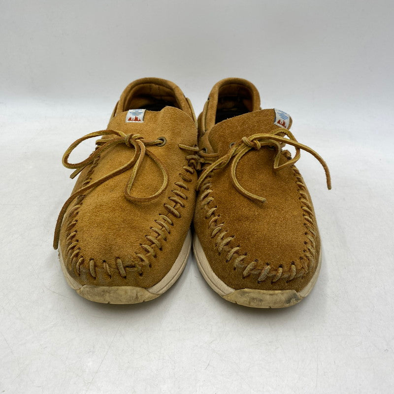 【現状渡し品】【メンズ】 VISVIM ビズビム YUCCA MOC FOLK モカシン デッキシューズ 靴 164-251114-ay-03-izu サイズ：US11 カラー：ブラウン 万代Net店