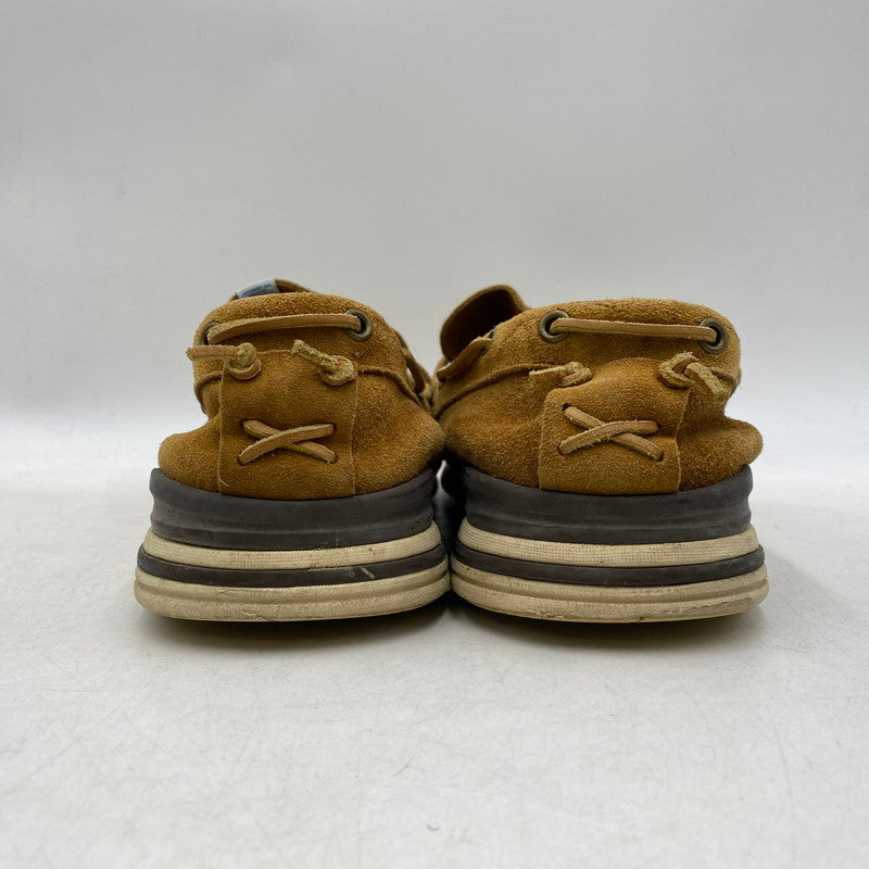 【現状渡し品】【メンズ】 VISVIM ビズビム YUCCA MOC FOLK モカシン デッキシューズ 靴 164-251114-ay-03-izu サイズ：US11 カラー：ブラウン 万代Net店