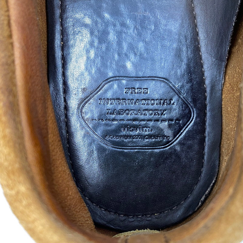 【現状渡し品】【メンズ】 VISVIM ビズビム YUCCA MOC FOLK モカシン デッキシューズ 靴 164-251114-ay-03-izu サイズ：US11 カラー：ブラウン 万代Net店