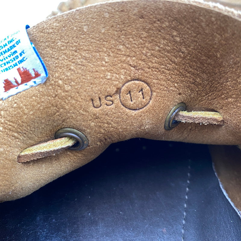 【現状渡し品】【メンズ】 VISVIM ビズビム YUCCA MOC FOLK モカシン デッキシューズ 靴 164-251114-ay-03-izu サイズ：US11 カラー：ブラウン 万代Net店