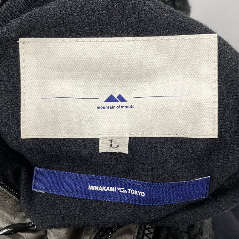 【中古品】【メンズ】 MOUNTAIN OF MOODS マウンテンオブムーズ POLARTEC CLASSIC300 FLEECE REVERSIBLED VEST M/M3150-CS03 ポーラテック クラシック300 フリース リバーシブル ベスト 144-251123-as-06-izu サイズ：L カラー：ブラック/グレー 万代Net店