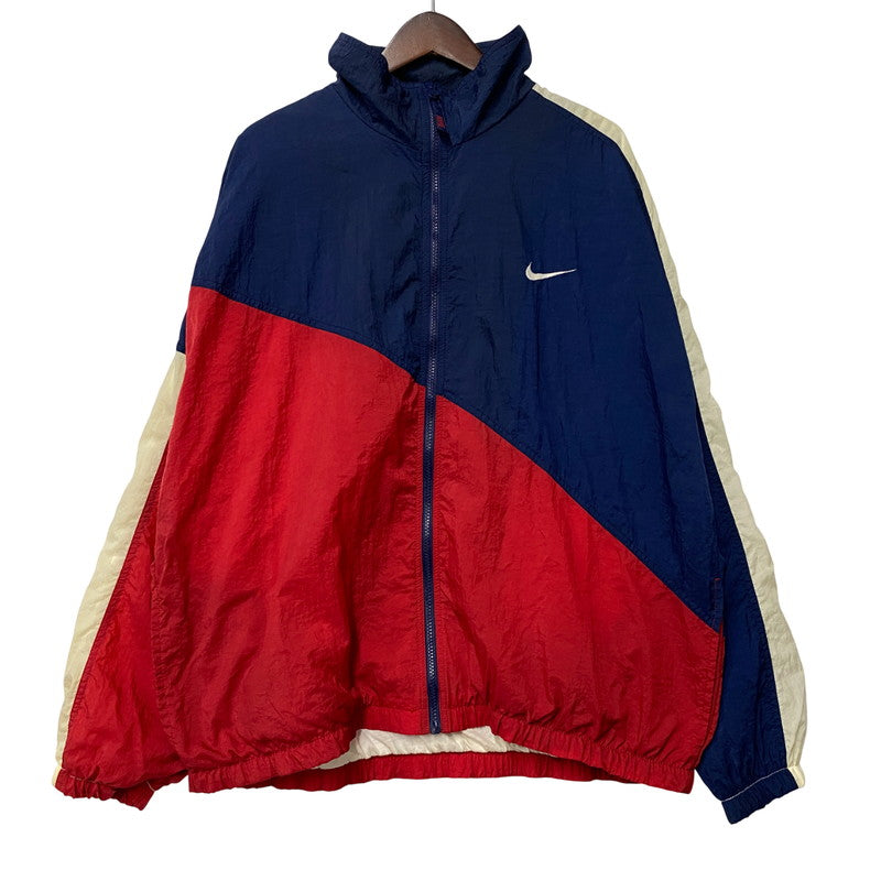 【中古品】【メンズ】 NIKE ナイキ BIG SWOOSH ZIP NYLON JACKET ナイロンジャケット 長袖 アウター 146-251114-ay-12-izu サイズ：XL カラー：マルチ 万代Net店