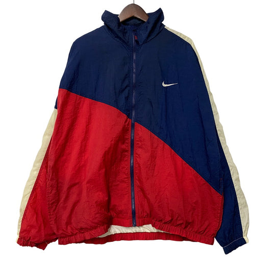 【中古品】【メンズ】 NIKE ナイキ BIG SWOOSH ZIP NYLON JACKET ナイロンジャケット 長袖 アウター 146-251114-ay-12-izu サイズ：XL カラー：マルチ 万代Net店