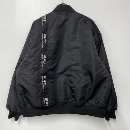 【中古品】【メンズ】 WTAPS ダブルタップス 22AW TEAM JACKET NYLON TWILL 222TQDT-JKM01 チーム ジャケット ナイロン ツイル ジャケット アウター 142-251114-ay-09-izu サイズ：03 カラー：ブラック 万代Net店