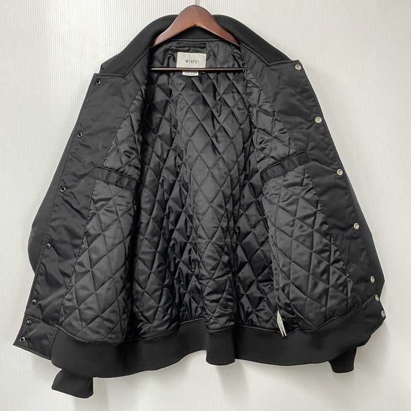 【中古品】【メンズ】 WTAPS ダブルタップス 22AW TEAM JACKET NYLON TWILL 222TQDT-JKM01 チーム ジャケット ナイロン ツイル ジャケット アウター 142-251114-ay-09-izu サイズ：03 カラー：ブラック 万代Net店