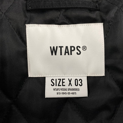 【中古品】【メンズ】 WTAPS ダブルタップス 22AW TEAM JACKET NYLON TWILL 222TQDT-JKM01 チーム ジャケット ナイロン ツイル ジャケット アウター 142-251114-ay-09-izu サイズ：03 カラー：ブラック 万代Net店