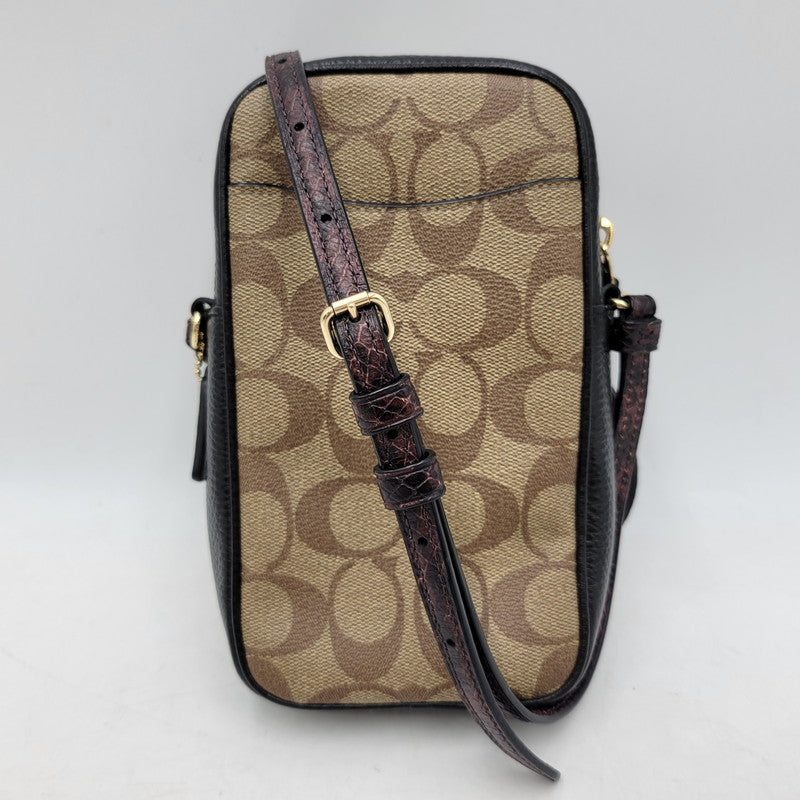 【中古品】【レディース】 COACH コーチ × JEAN MICHEL BASQUIAT ジャン ミシェル バスキア T-REX MINI SHOULDER BAG ミニショルダーバッグ カバン 鞄 180-251113-as-09-izu カラー：ブラウン×ブラック 万代Net店