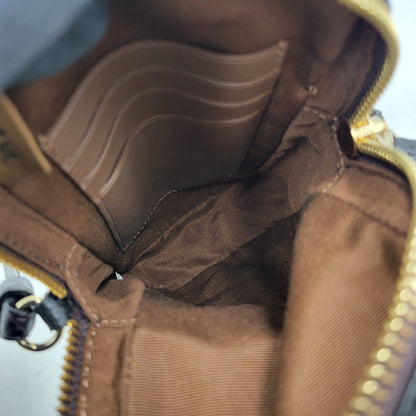 【中古品】【レディース】 COACH コーチ × JEAN MICHEL BASQUIAT ジャン ミシェル バスキア T-REX MINI SHOULDER BAG ミニショルダーバッグ カバン 鞄 180-251113-as-09-izu カラー：ブラウン×ブラック 万代Net店