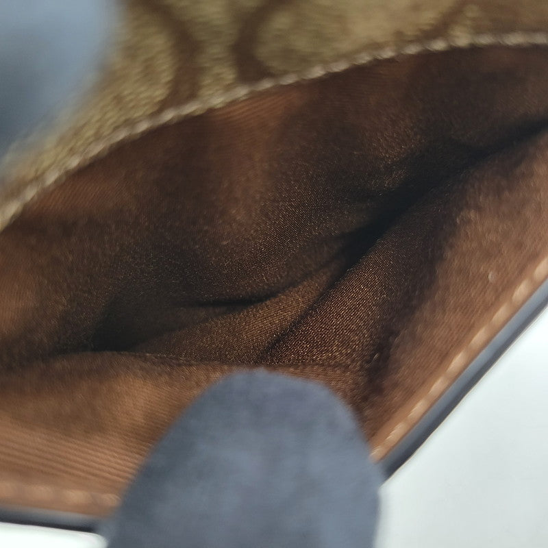 【中古品】【レディース】 COACH コーチ × JEAN MICHEL BASQUIAT ジャン ミシェル バスキア T-REX MINI SHOULDER BAG ミニショルダーバッグ カバン 鞄 180-251113-as-09-izu カラー：ブラウン×ブラック 万代Net店