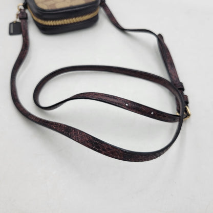 【中古品】【レディース】 COACH コーチ × JEAN MICHEL BASQUIAT ジャン ミシェル バスキア T-REX MINI SHOULDER BAG ミニショルダーバッグ カバン 鞄 180-251113-as-09-izu カラー：ブラウン×ブラック 万代Net店