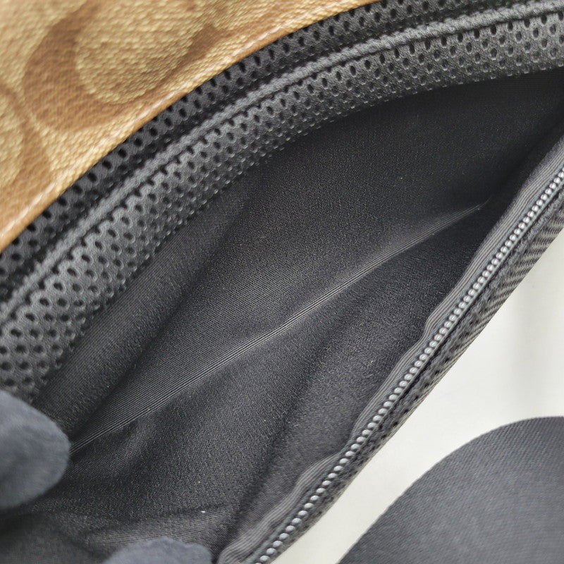 【中古品】【メンズ/レディース】 COACH コーチ × STAR WARS スターウォーズ WAIST BAG F79950 ウエストバッグ カバン 鞄 180-251113-as-12-izu カラー：ブラウン×ブラック 万代Net店