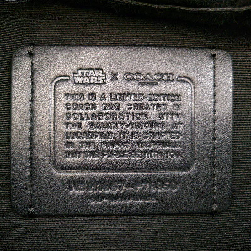 【中古品】【メンズ/レディース】 COACH コーチ × STAR WARS スターウォーズ WAIST BAG F79950 ウエストバッグ カバン 鞄 180-251113-as-12-izu カラー：ブラウン×ブラック 万代Net店