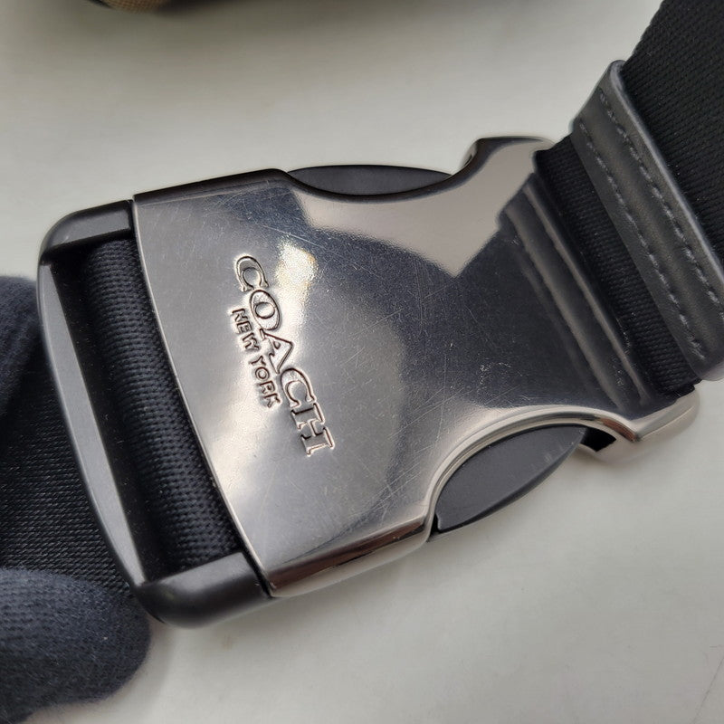 【中古品】【メンズ/レディース】 COACH コーチ × STAR WARS スターウォーズ WAIST BAG F79950 ウエストバッグ カバン 鞄 180-251113-as-12-izu カラー：ブラウン×ブラック 万代Net店