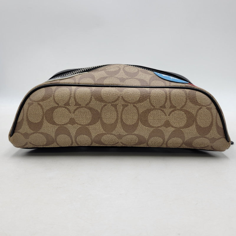 【中古品】【メンズ/レディース】 COACH コーチ × STAR WARS スターウォーズ WAIST BAG F79950 ウエストバッグ カバン 鞄 180-251113-as-12-izu カラー：ブラウン×ブラック 万代Net店