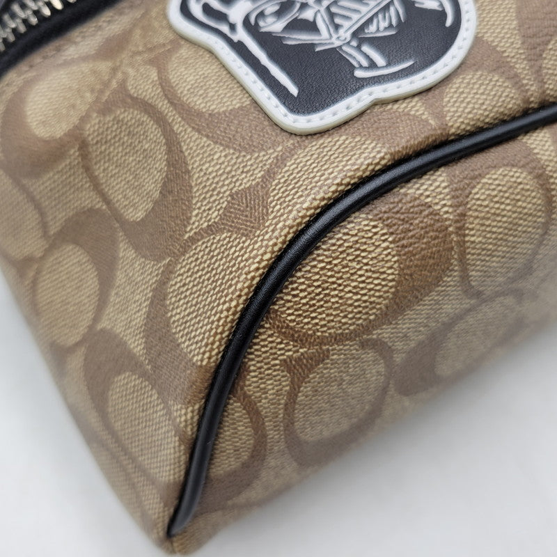 【中古品】【メンズ/レディース】 COACH コーチ × STAR WARS スターウォーズ WAIST BAG F79950 ウエストバッグ カバン 鞄 180-251113-as-12-izu カラー：ブラウン×ブラック 万代Net店
