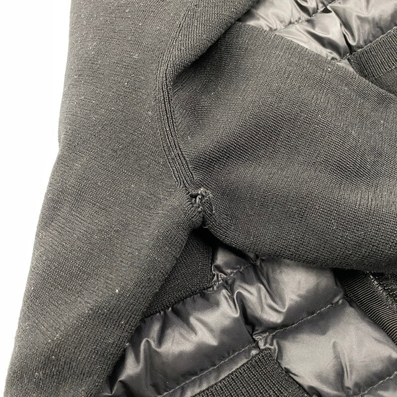 【中古品】【レディース】 MONCLER モンクレール 24AW CARDIGAN TRICOT J20939B51000 カーディガン トリコット ニット切替 ダウンジャケット トップス 168-251114-ay-14-izu サイズ：S カラー：ブラック 万代Net店