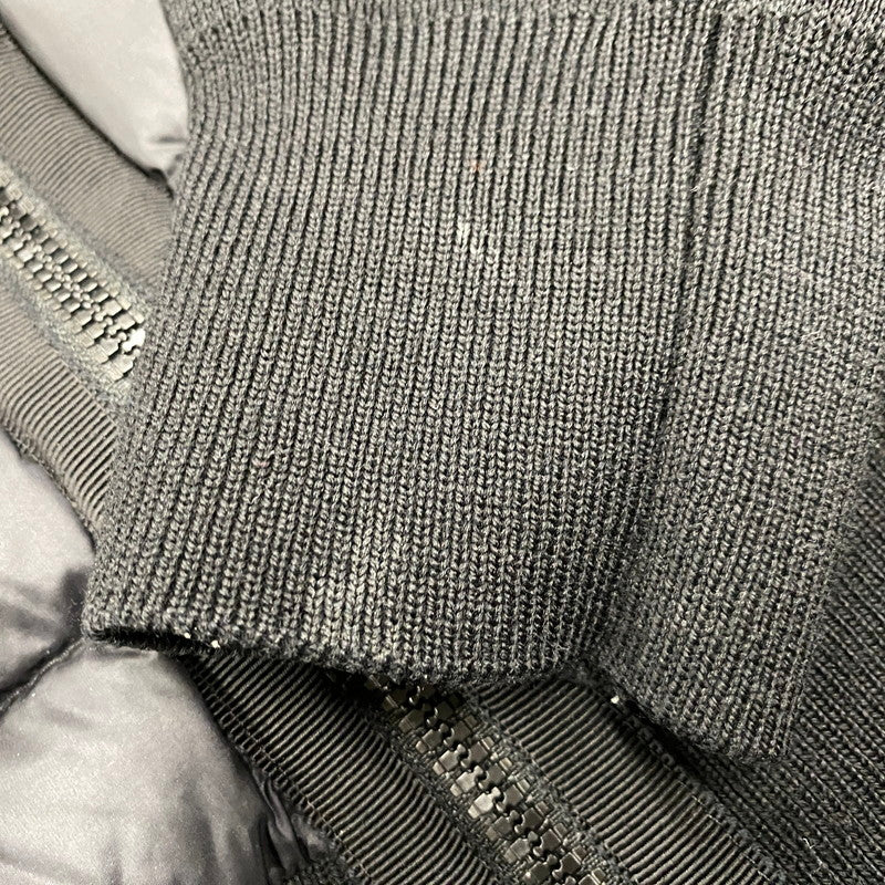 【中古品】【レディース】 MONCLER モンクレール 24AW CARDIGAN TRICOT J20939B51000 カーディガン トリコット ニット切替 ダウンジャケット トップス 168-251114-ay-14-izu サイズ：S カラー：ブラック 万代Net店