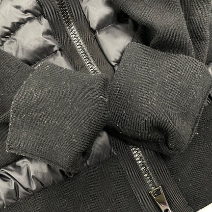 【中古品】【レディース】 MONCLER モンクレール 24AW CARDIGAN TRICOT J20939B51000 カーディガン トリコット ニット切替 ダウンジャケット トップス 168-251114-ay-14-izu サイズ：S カラー：ブラック 万代Net店