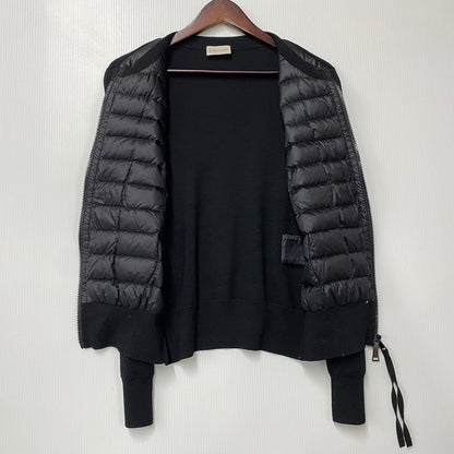 【中古品】【レディース】 MONCLER モンクレール 24AW CARDIGAN TRICOT J20939B51000 カーディガン トリコット ニット切替 ダウンジャケット トップス 168-251114-ay-14-izu サイズ：S カラー：ブラック 万代Net店