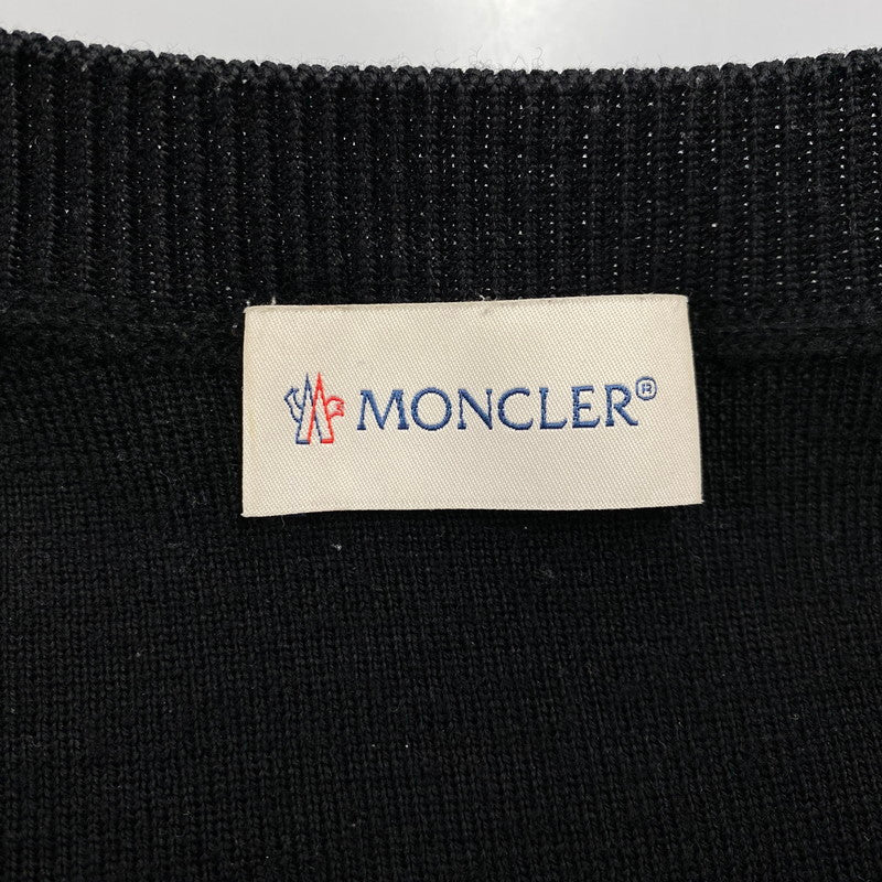 【中古品】【レディース】 MONCLER モンクレール 24AW CARDIGAN TRICOT J20939B51000 カーディガン トリコット ニット切替 ダウンジャケット トップス 168-251114-ay-14-izu サイズ：S カラー：ブラック 万代Net店