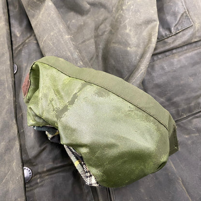 【中古品】【メンズ】 Barbour バーブァー A200 BORDER JACKET ボーダー ジャケット 長袖 アウター 144-251114-ay-19-izu サイズ：C38/97CM カラー：オリーブ 万代Net店