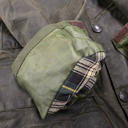 【中古品】【メンズ】 Barbour バーブァー A200 BORDER JACKET ボーダー ジャケット 長袖 アウター 144-251114-ay-19-izu サイズ：C38/97CM カラー：オリーブ 万代Net店
