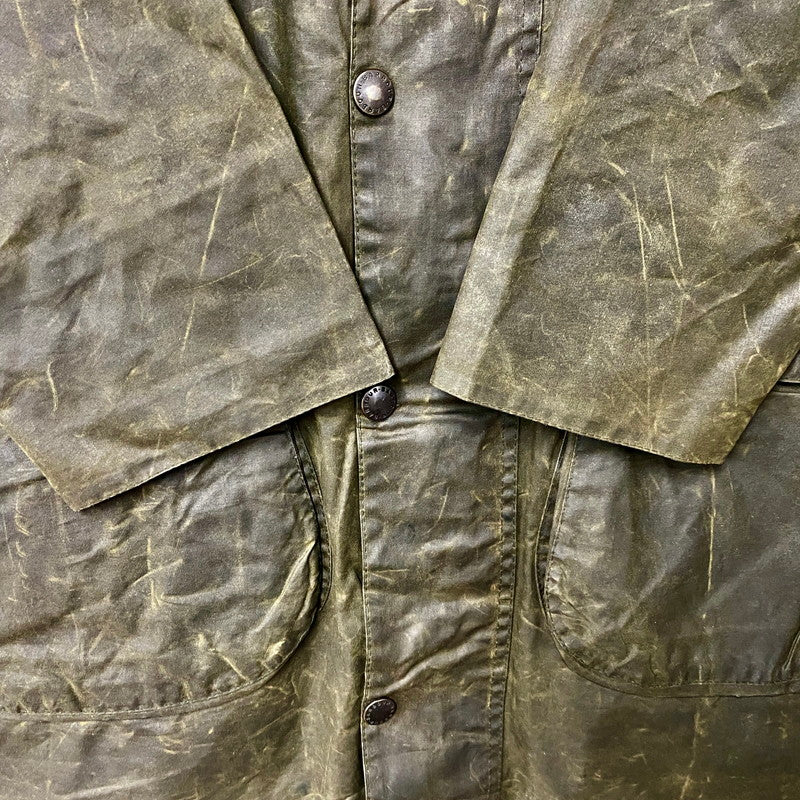 【中古品】【メンズ】 Barbour バーブァー A200 BORDER JACKET ボーダー ジャケット 長袖 アウター 144-251114-ay-19-izu サイズ：C38/97CM カラー：オリーブ 万代Net店