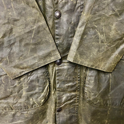 【中古品】【メンズ】 Barbour バーブァー A200 BORDER JACKET ボーダー ジャケット 長袖 アウター 144-251114-ay-19-izu サイズ：C38/97CM カラー：オリーブ 万代Net店