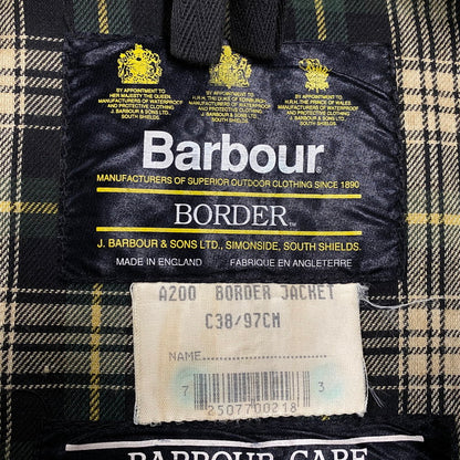 【中古品】【メンズ】 Barbour バーブァー A200 BORDER JACKET ボーダー ジャケット 長袖 アウター 144-251114-ay-19-izu サイズ：C38/97CM カラー：オリーブ 万代Net店