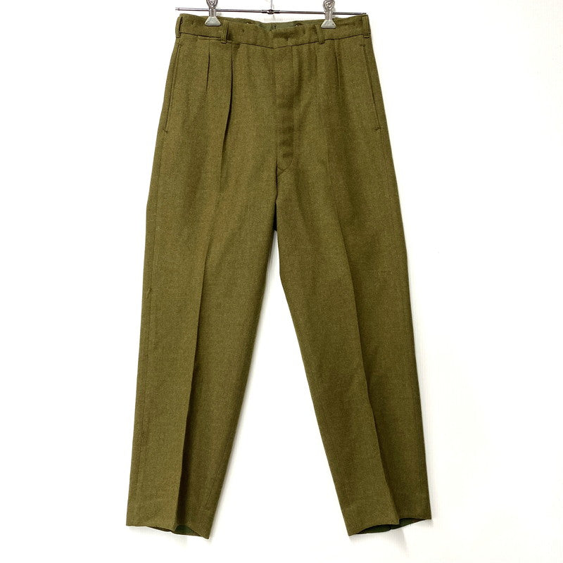 【中古品】【メンズ】 AUSTRALIAN MILITARY オーストラリア軍 WOOL SLACKS 8405-66-025-6188 ウール スラックス ズボン ボトムス 157-251114-ay-07-izu サイズ：32 カラー：カーキ 万代Net店