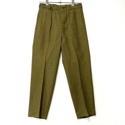 【中古品】【メンズ】 AUSTRALIAN MILITARY オーストラリア軍 WOOL SLACKS 8405-66-025-6188 ウール スラックス ズボン ボトムス 157-251114-ay-07-izu サイズ：32 カラー：カーキ 万代Net店