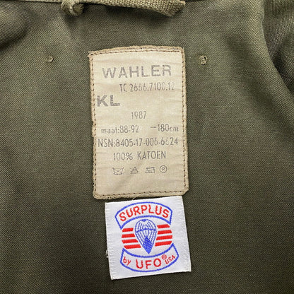 【中古品】【メンズ】 DUTCH ARMY ダッチアーミー FIELD JACKET 8405-17-006-6624 オランダ軍 フィールドジャケット WAHLER製 87年製 アウター 146-251114-ay-08-izu サイズ：88-92 カラー：グリーン 万代Net店
