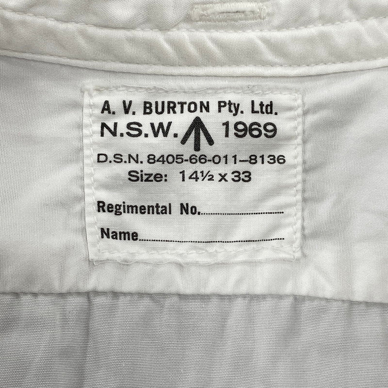 【中古品】【メンズ】 AUSTRALIAN ARMY オーストラリア軍 LS OFFICER SHIRT 8405-66-011-8136 ロングスリーブ オフィサーズシャツ 長袖 トップス 146-251123-as-08-izu サイズ：14.5 カラー：ホワイト 万代Net店