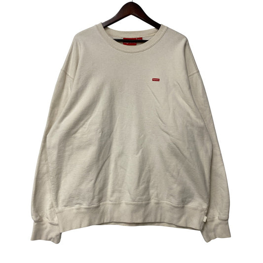 【中古品】【メンズ】 21SS SMALL BOX LOGO CREWNECK SWEATSHIRTS スモール ボックス ロゴ クルーネック スウェット シャツ 長袖 トップス 149-251114-ay-01-izu サイズ：L カラー：NATURAL 万代Net店