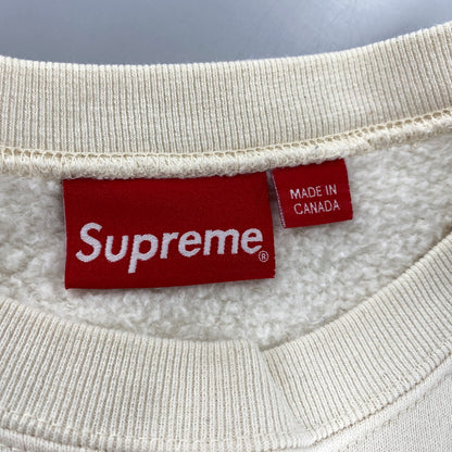 【中古品】【メンズ】 21SS SMALL BOX LOGO CREWNECK SWEATSHIRTS スモール ボックス ロゴ クルーネック スウェット シャツ 長袖 トップス 149-251114-ay-01-izu サイズ：L カラー：NATURAL 万代Net店