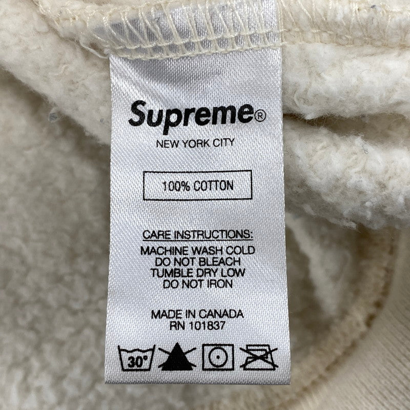 【中古品】【メンズ】 21SS SMALL BOX LOGO CREWNECK SWEATSHIRTS スモール ボックス ロゴ クルーネック スウェット シャツ 長袖 トップス 149-251114-ay-01-izu サイズ：L カラー：NATURAL 万代Net店